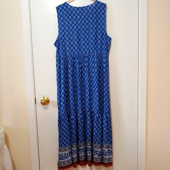 BEACH Lunch Lounge Tiered Ruffle Mini Dress in Athen Blue - Picture 8 of 13